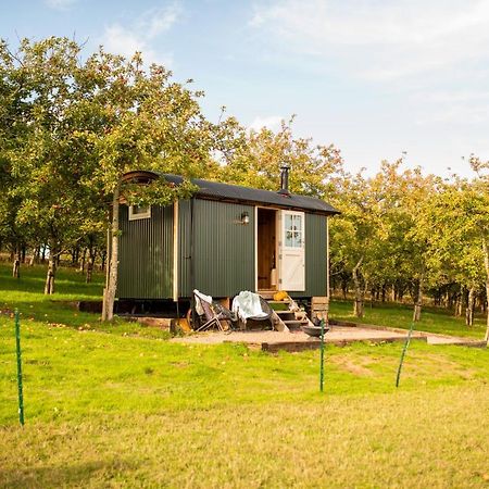Harrys Hideout - Shepherd'S Huts At Harrys Cottages Pen-y-Clawdd Exterior foto